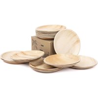 natuuro® Palmblatt-Teller 25 cm braun von natuuro®