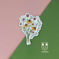 Kühlschrankmagnet Lustiges Magnet-Ich Vögele Liebe Blumen Magnet von naughtyflorals