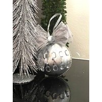 Große 5 "' Silber Weihnachtsschmuck, Baumschmuck, Kristall Perlen Dekor, Dekoration, Weihnachtsgeschenk von navical