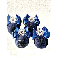 Marine Ornament, Strass Christbaumkugel, Weihnachtsdeko, Samt Blaues Hochzeitsdekor, Perfektes Geschenk von navical