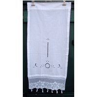 Handgemachte Häkelspitze Vorhang Cottage Chic Fenster Dekor Handgemachte Häkelspitze Vorhang Cottage Chic Fenster Dekor von naxosart