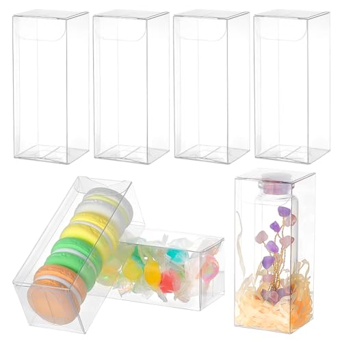 NBEADS 30 Stück Transparente Kunststoff-PVC-Box, 4x4x10 cm Transparente Rechteckige Geschenkverpackungsboxen Hochzeitsfest-Bevorzugungsboxen Für Süßigkeiten Kekse Kuchen Schokolade Geschenk Formen NBEADS 30 Stück Transparente Kunststoff-PVC-Box, 4x4x10 cm Transparente Rechteckige Geschenkverpackungsboxen Hochzeitsfest-Bevorzugungsboxen Für Süßigkeiten Kekse Kuchen Schokolade Geschenk Formen von nbeads