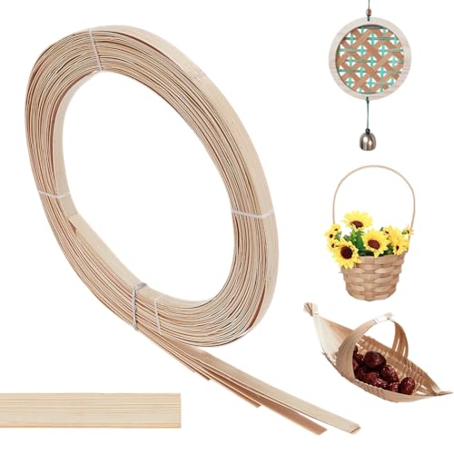 NBEADS 30m Bambus-Streifen, 15mm Breit Flaches Weidenrattan Webbing Korb Weben Materialien DIY Korb Rattan für Korbherstellung Webbing Möbel Weben DIY Crafts von nbeads
