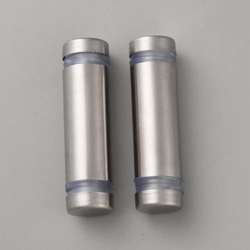NBEADS 4 Stück Doppelkopf Abstandshalter Schrauben, 201 Edelstahl Werbung Nägel mit Eisen Finding Flat Top Schild Standoffs für Unterstützung von Acrylglas Holzbrettern, 4.5x1.2cm von nbeads