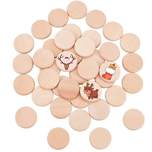 nbeads 40 Stück 39.5 mm Holz Runde Stücke, 7 mm Dicke Unbehandelte Holzkreise Runde Scheiben Holzausschnitte Ornamente Für Heimwerker Basteln Malen Hochzeit Heimdekoration nbeads 40 Stück 39.5 mm Holz Runde Stücke, 7 mm Dicke Unbehandelte Holzkreise Runde Scheiben Holzausschnitte Ornamente Für Heimwerker Basteln Malen Hochzeit Heimdekoration von nbeads