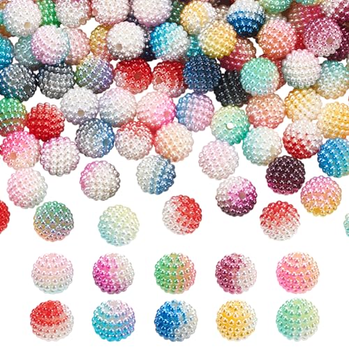 NBEADS 400 Stück 10 Farben Klobige Kaugummiperlen, Runde Harzperlen Bayberry-Perlen Discokugel-Perlen Lose Abstandsperlen Für Schmuckherstellung Armbänder Halsketten DIY-Handwerk, Loch: 2.5mm NBEADS 400 Stück 10 Farben Klobige Kaugummiperlen, Runde Harzperlen Bayberry-Perlen Discokugel-Perlen Lose Abstandsperlen Für Schmuckherstellung Armbänder Halsketten DIY-Handwerk, Loch: 2.5mm von nbeads