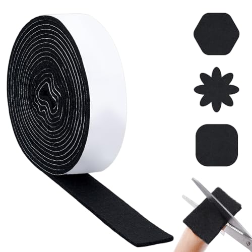 NBEADS 600x5cm Selbstklebendes Filzband, schwarzes Selbstklebender Filzgleiter Filzrolle Auf Der Rückseite rutschfeste Filz Möbelpolster Zum Schutz Von Hartholzböden Stuhl Und Wandschutz, 0.5cm Dick NBEADS 600x5cm Selbstklebendes Filzband, schwarzes Selbstklebender Filzgleiter Filzrolle Auf Der Rückseite rutschfeste Filz Möbelpolster Zum Schutz Von Hartholzböden Stuhl Und Wandschutz, 0.5cm Dick von nbeads