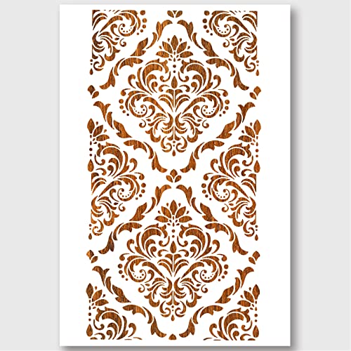 NBEADS Brokatpflanze Malen Schablonen, 60x40cm wiederverwendbare PET-Brokatpflanze Tempalte DIY Kunst und Handwerk Malerei Wandschablonen zum Malen auf Holz Leinwand Papier Möbel Wand von nbeads