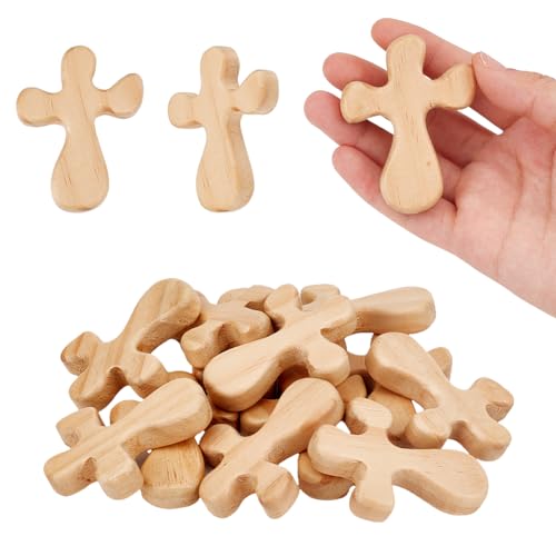 nbeads 12 Stk. Holz Haltekreuze, 5x6.5cm Hölzernes Klammerkreuz Betendes Kreuz Taschenkreuze Hand Held Kreuz für Umklammerung Tisch Altar Dekor, Mokassin nbeads 12 Stk. Holz Haltekreuze, 5x6.5cm Hölzernes Klammerkreuz Betendes Kreuz Taschenkreuze Hand Held Kreuz für Umklammerung Tisch Altar Dekor, Mokassin von nbeads