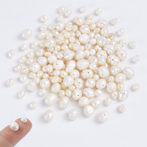 nbeads 2 Stränge 2 Größen weiße Süßwasserperlen perlen für Schmuckherstellung, 4~5mm und 6~7mm Grade A Natürliche Kultivierte Perlenstränge Kartoffelform Perle Lose Perlen Für Die Schmuckherstellung nbeads 2 Stränge 2 Größen weiße Süßwasserperlen perlen für Schmuckherstellung, 4~5mm und 6~7mm Grade A Natürliche Kultivierte Perlenstränge Kartoffelform Perle Lose Perlen Für Die Schmuckherstellung von nbeads