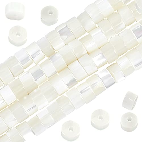 NBEADS 2 Stränge Weiß Natürlich Heishi Perlen, Flache Runde Disc Perlmutt Muscheln Säule Natürliche Trochid Shell/Trochus Shell Für Handwerk Armbänder Ohrringe Schmuckherstellung NBEADS 2 Stränge Weiß Natürlich Heishi Perlen, Flache Runde Disc Perlmutt Muscheln Säule Natürliche Trochid Shell/Trochus Shell Für Handwerk Armbänder Ohrringe Schmuckherstellung von nbeads