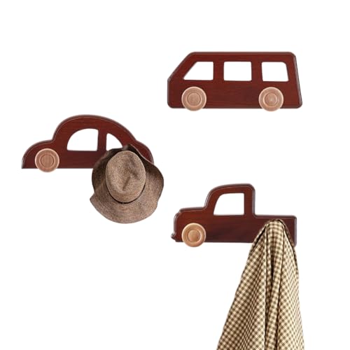 nbeads 3 Stück 3 Stile Wandkleiderhalter Aus Holz, Garderobenständer In Autoform Aus Dichtem Brett Strapazierfähig Für Schlafzimmer Tür Eingangsbereich Dekoration Zum Aufhängen von Mänteln Hüten nbeads 3 Stück 3 Stile Wandkleiderhalter Aus Holz, Garderobenständer In Autoform Aus Dichtem Brett Strapazierfähig Für Schlafzimmer Tür Eingangsbereich Dekoration Zum Aufhängen von Mänteln Hüten von nbeads