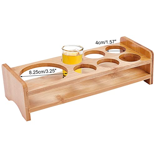 nbeads 7 Schnapsglas Set, 4 cm 6 Loch Tablethalter Für Schnapsgläser Mit 8.25 cm großes Loch Weinhalter, Bar Bambus Schnapsglashalter Weinglas Tasse Serviertablett Holz Schnapsbank Bar Zubehör nbeads 7 Schnapsglas Set, 4 cm 6 Loch Tablethalter Für Schnapsgläser Mit 8.25 cm großes Loch Weinhalter, Bar Bambus Schnapsglashalter Weinglas Tasse Serviertablett Holz Schnapsbank Bar Zubehör von nbeads