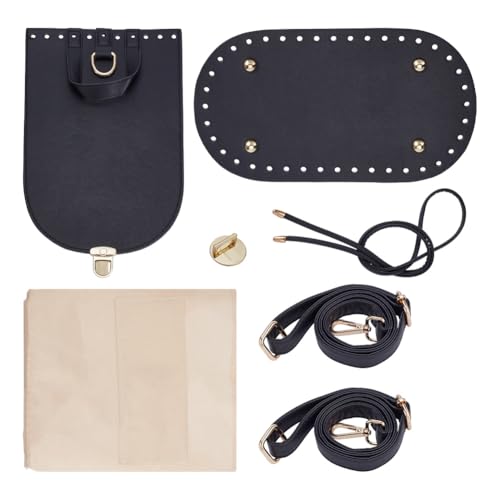 NBEADS PU-Ledertaschen DIY-Set, Umhängetasche Herstellung Set DIY Handgemachte Tasche Nähen Zubehör Leder Tasche Kit für DIY Geldbeutel Umhängetasche Genäht Craft Making, Schwarz NBEADS PU-Ledertaschen DIY-Set, Umhängetasche Herstellung Set DIY Handgemachte Tasche Nähen Zubehör Leder Tasche Kit für DIY Geldbeutel Umhängetasche Genäht Craft Making, Schwarz von nbeads