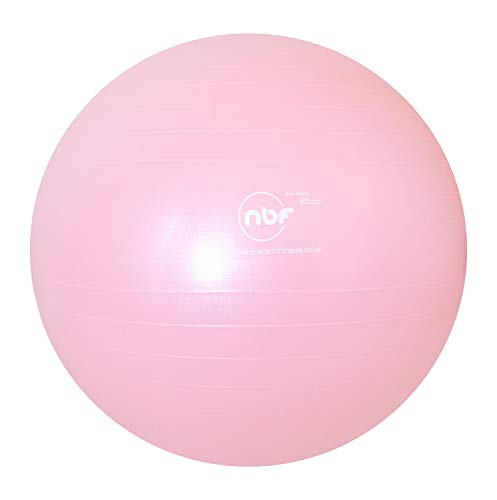 nbf Gymnastikball Schwangerschafts mit Pumpe 55cm 65cm 75cm Geburtsball für Schwangere und Geburt 65cm Rosa von nbf natural birth & fitness