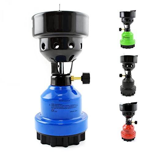 nean moderner Gas Campingkocher für Gaskartuschen/Stechkartuschen Gaskocher Gasbrenner Shishabrenner Shisha Kohleanzünder Anzünder Brenner Kartuschenkocher (Blau) von nean