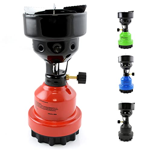 nean moderner Gas Campingkocher für Gaskartuschen/Stechkartuschen Gaskocher Gasbrenner Shishabrenner Shisha Kohleanzünder Anzünder Brenner Kartuschenkocher (Rot) von nean