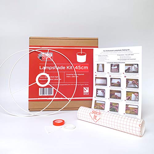 needcraft.co.uk - 45 cm Lampenschirm-Set für Decken-, Tisch- oder Bodenleuchten von needcraft.co.uk