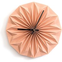 Origami Papier Wanduhr, Abricot Orange, Geschenk Zum Ersten Jahrestag von nellianna