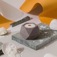 Handgemachte Beton Soja Kerze | Bio Sojawachskerze Im Betontopf Handgegossen Duftendes Sojawachs |Geschenkidee| Betonkerzen Dekor von nemaconcept