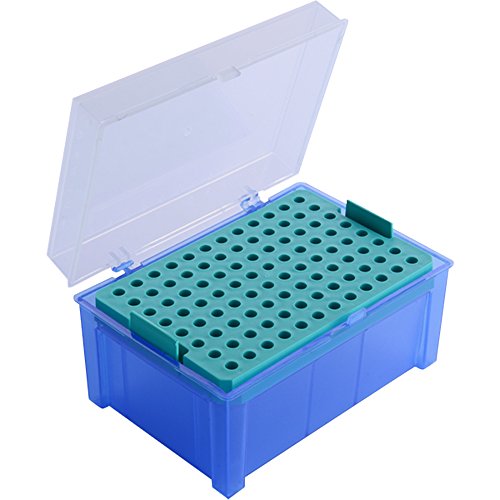 Moonlab-4-0074 Leere Box für Pipettenspitzen, 96 Plätze, PP, 0.2-10 µL, Blau von neoLab