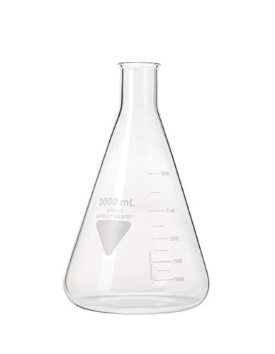 RASOTHERM Erlenmeyerkolben enghals, (Boro 3.3), 3000 ml von Rasotherm