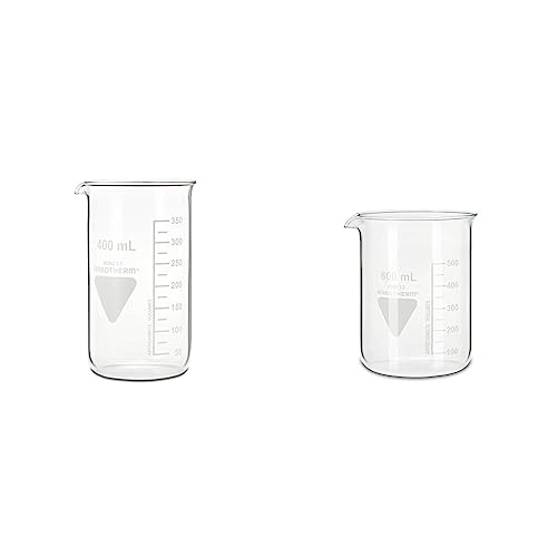 Rasotherm® Becherglas hohe Form mit Ausguss, (Boro 3.3), 400 ml & RASOTHERM Becherglas niedrige Form mit Ausguss, (Boro 3.3), 600 ml von neoLab