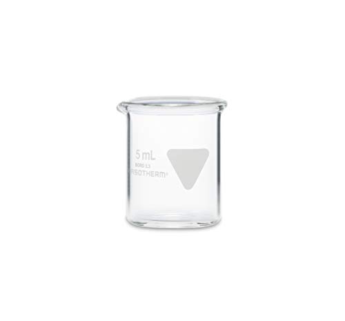 Rasotherm Boro 3.3 Becherglas Niedrige Form mit Ausguss, 5ml Kapazität von neoLab