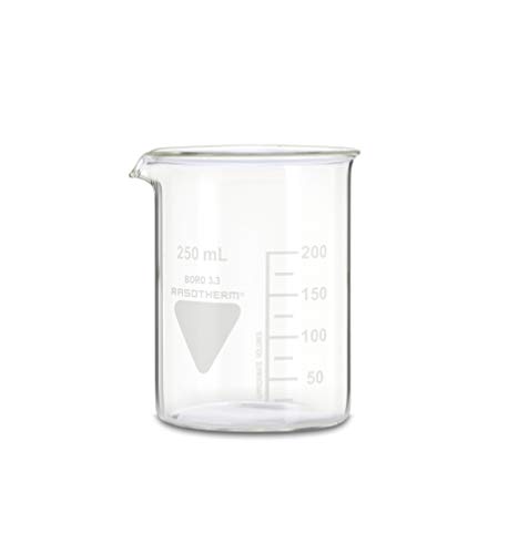 RASOTHERM Becherglas niedrige Form mit Ausguss, (Boro 3.3), 250 ml von neoLab
