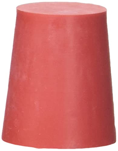 neoLab 1-1016 Gummistopfen, 22 mm x 17 mm, 25 mm hoch, Rot (10-er Pack) von neoLab