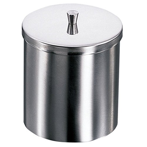 Usbeck 18/8 Edelstahl Dose mit Deckel, 400mL Kapazität, 85mm x 85mm von neoLab