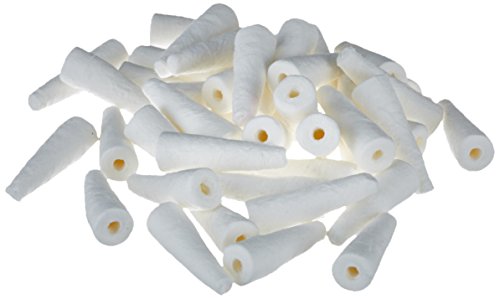 neoLab Einmal-Steri-Stopfen aus Zellstoff für 5mm Hals, Weiß, 9mm x 30mm, 1000 Stück von neoLab