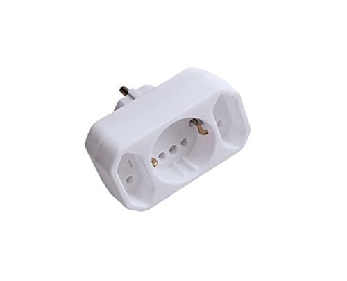 neoLab DUO-Versal-Adapter, 3 EURO-Stecker Kapazität, Weiß neoLab DUO-Versal-Adapter, 3 EURO-Stecker Kapazität, Weiß von neoLab