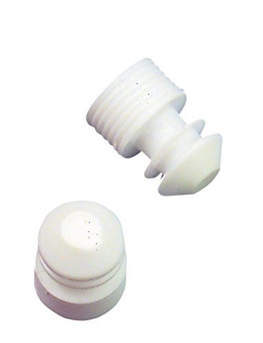 neoLab Polyethylen Lamellengriffstopfen, Weiß, 12mm x 20mm, 100 Stück von neoLab