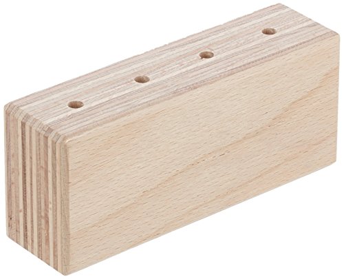 neoLab Holzständer für Impfösenhalter, Rechteckig, 140mm x 40mm x 60mm von neoLab
