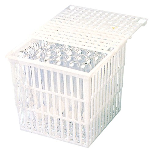neoLab Polypropylen Korb ohne Deckel, Weiß, 3.5l Kapazität, 152mm x 152mm x 152mm von neoLab