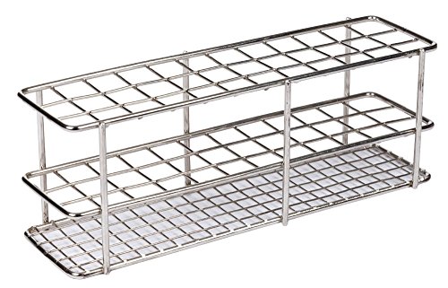 neoLab Gestell aus Edelstahl für 17mm Reagenzglas, Silber, 3 x 12 Reihen, 250mm x 100mm x 70mm neoLab Gestell aus Edelstahl für 17mm Reagenzglas, Silber, 3 x 12 Reihen, 250mm x 100mm x 70mm von neoLab