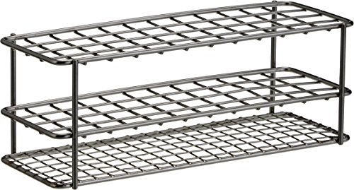 neoLab Gestell aus Edelstahl für 12mm Reagenzglas, Silber, 4 x 12 Reihen, 200mm x 70mm x 80mm neoLab Gestell aus Edelstahl für 12mm Reagenzglas, Silber, 4 x 12 Reihen, 200mm x 70mm x 80mm von neoLab