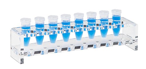 neoLabLine Acrylglas-Gestell für 2 x 8 5ml Eppendorf-Gefäße, 224mm x 50mm x 55mm von neoLab