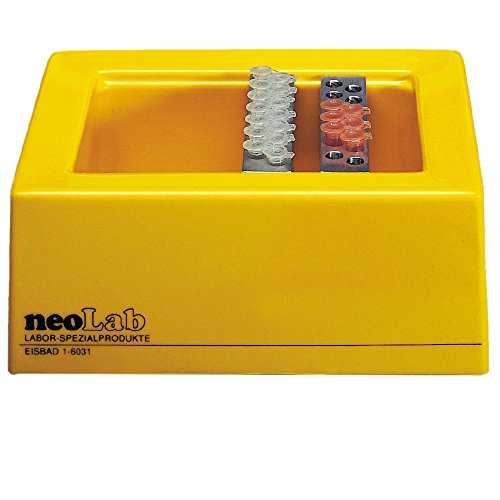 neoLabLine Polystyrol Eisbad, Klein, Gelb, 2.3L Kapazität, 210mm x 140mm x 80mm Innen von neoLab