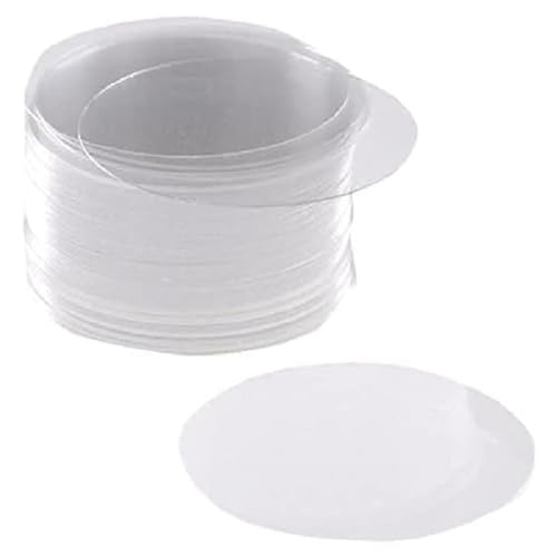 Hecht Borosilikatglas Deckgläser, Tranparent, 1mm Stärke, 25mm Durchmesser, 100 Stück von neoLab
