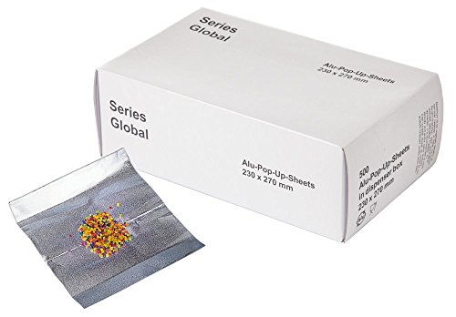 neoLab Aluminium Folie Zuschnitte, Silber, 275mm x 230mm x 0.01mm, 500 Stück von neoLab