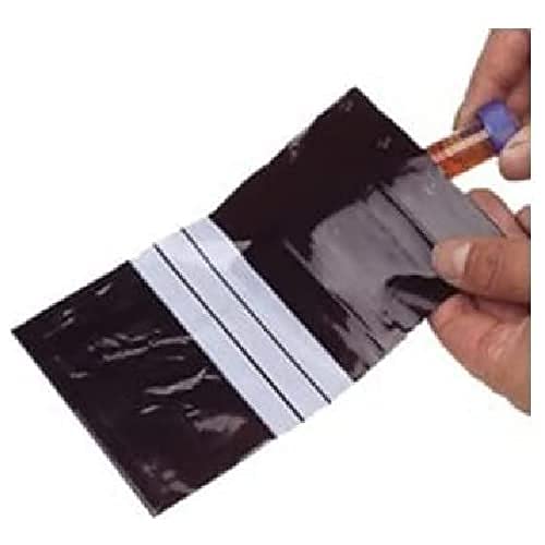 neoLab 1-7133 LDPE Kunststoffbeutel, 160 mm Breite, 220 mm Höhe, Schwarz (100-er Pack) von neoLab