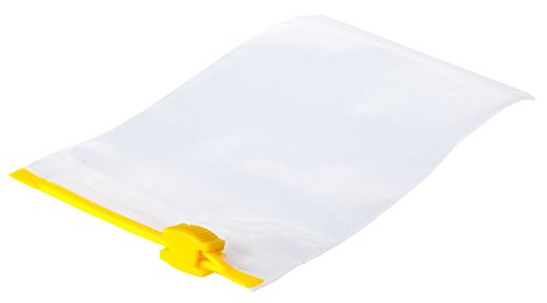 neoLab LDPE Ziplock Beutel mit Verschluss Gelb, Transparent, 310mm x 220mm, 100 Stück von neoLab