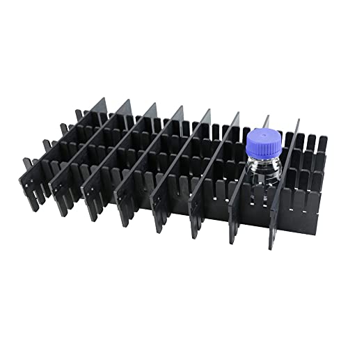 neoLab Polypropylen Rastereinsatz für 15 x 500ml Flaschen, Schwarz, 505mm x 305mm x 80mm neoLab Polypropylen Rastereinsatz für 15 x 500ml Flaschen, Schwarz, 505mm x 305mm x 80mm von neoLab
