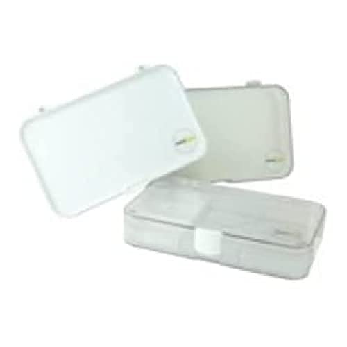 neoLab ABS Sortimentkasten mit Transparentem Deckel, Standardform, Weiß, 190mm x 126mm x 37mm von neoLab