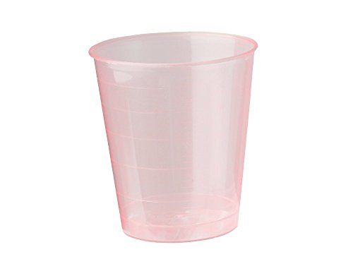 neoLab Polypropylen Becher ohne Deckel, 30ml Kapazität, Rot, 35mm x 40mm, 75 Stück von neoLab