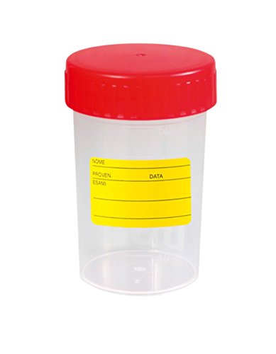 neoLab 2-0163 Mehrzweckbecher mit Schraubdeckel, PP, steril, 60 mL (500-er Pack) von neoLab