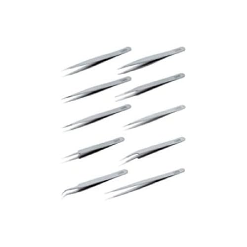 neoLab Edelstahl Pinzette "Ion", Kurze Spitze, Typ 3C, 110mm Länge von neoLab