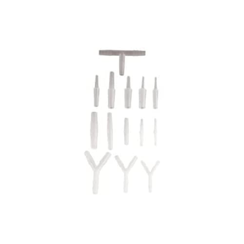 neoLab Polyamid Schlauchverbinder für 8mm-10mm Innendurchmesser, T-Form, Transparent, 10 Stück von neoLab